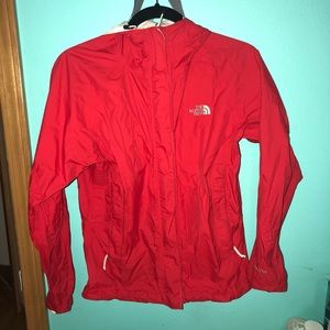 RED NORTHFACE WINDBREAKER